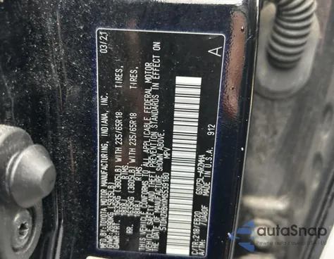 2021 Toyota Highlander Xle z USA, uszkodzony, nr VIN 5TDHZRBHXMS539180